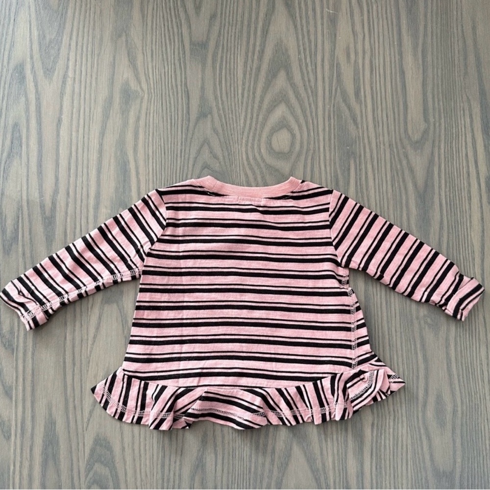SPLENDID BABY GIRL STRIPE TEE WITH RUFFLE - Picture 3 of 3